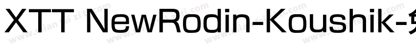 XTT NewRodin-Koushik字体转换